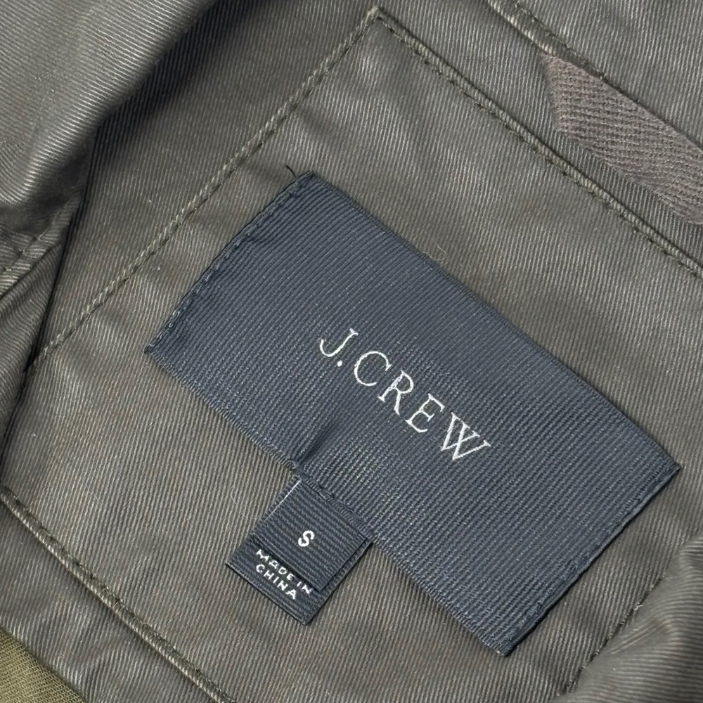 J.Crew Women's Field Jacket Small Olive Cotton Utility Style 19034 SP16 - Picture 4 of 5